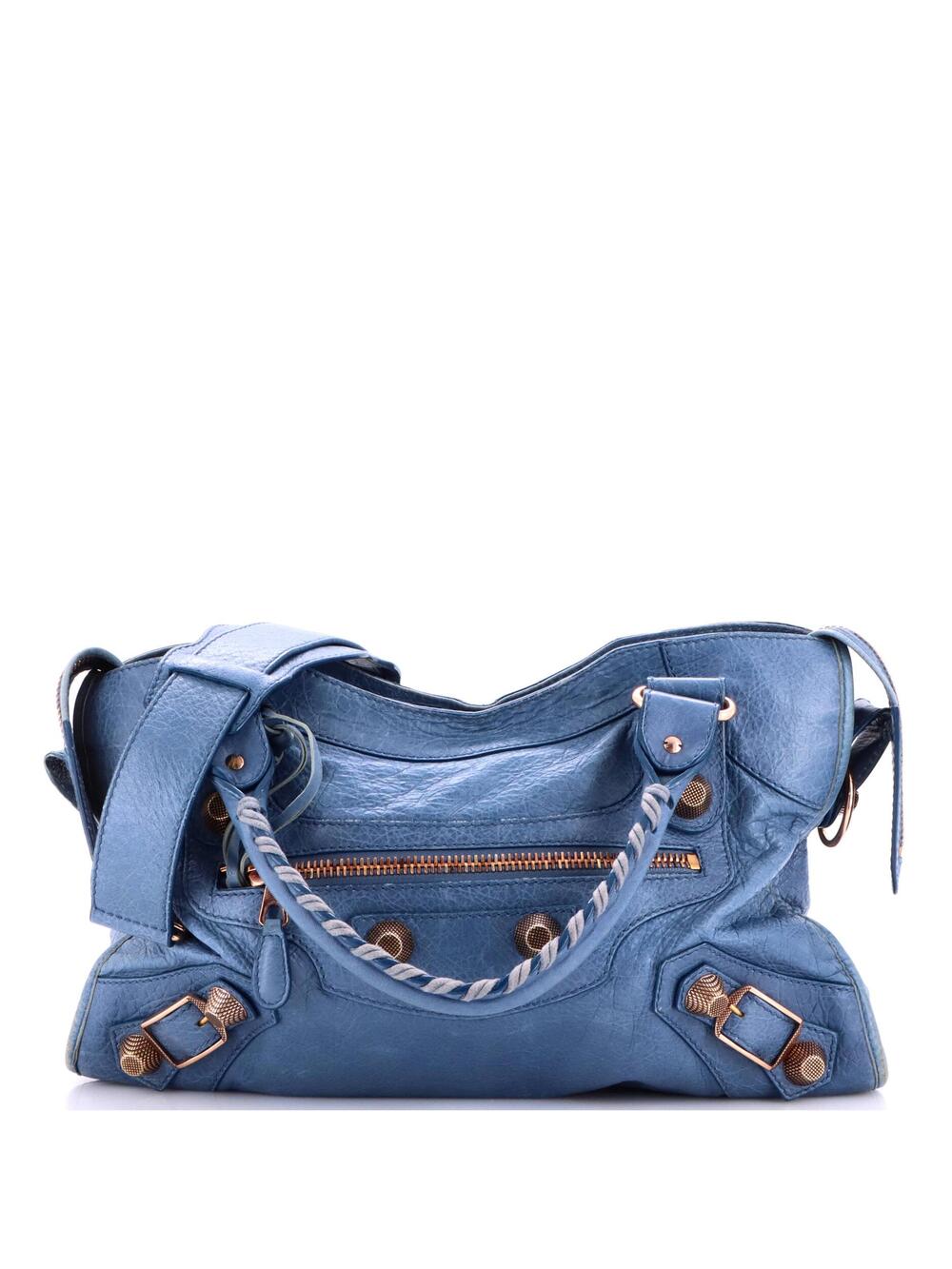Balenciaga City Giant Studs Bag Leather #383114B16B
